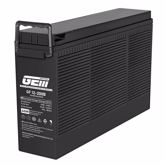 Гелевая передняя клемма AGM 12V200ah, солнечная батарея ИБП глубокого цикла для телекоммуникаций