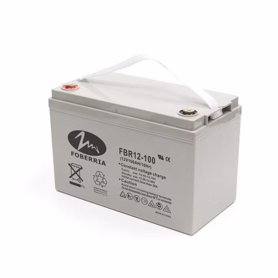 12V100ah AGM Gel Аккумуляторная солнечная аккумуляторная батарея глубокого цикла для ИБП, не требующая обслуживания