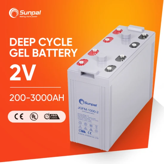 Sunpal 2V 1000ah 1500ah 2000ah 2500ah 3000ah свинцово-кислотный аккумулятор Opzs Energy 2V Opzv